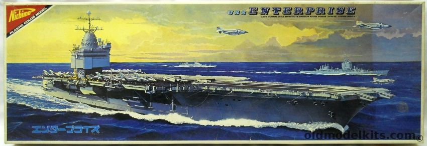 Nichimo 1/500 USS Enterprise CVAN-65 Aircraft Carrier Motorized, U-5018 plastic model kit