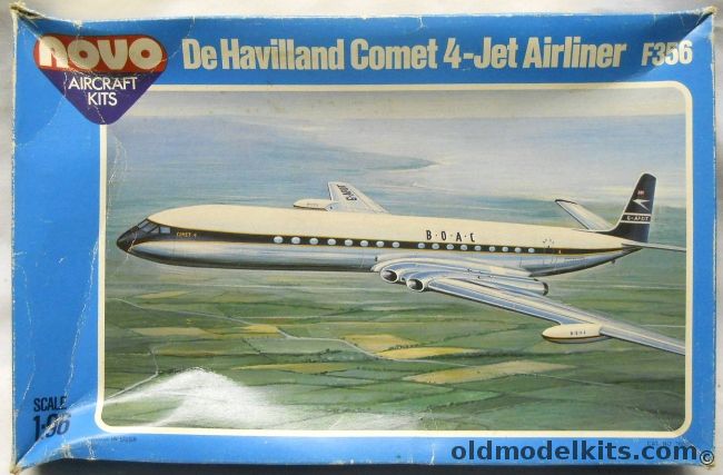 Novo 1/96 De Havilland Comet 4 - Jet Airliner - BOAC - (ex Frog), F356 plastic model kit