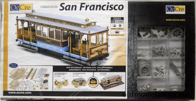 Ocio Creativo 1/24 San Francico Cable Car - G Scale - (OcCre), 53007 plastic model kit