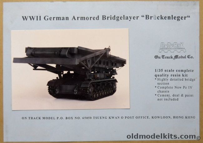 On Track Model 1/35 German Armored Bridgelayer Bruckenleger - On A Panzer IV Chassis plastic model kit