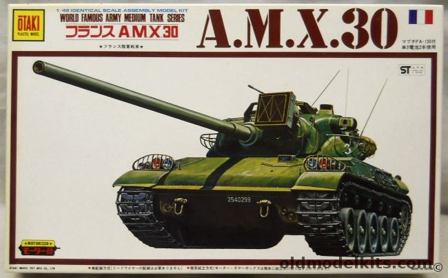 Otaki 1/48 AMX 30 - Motorized - (A.M.X.30), OT4-22-600 plastic model kit