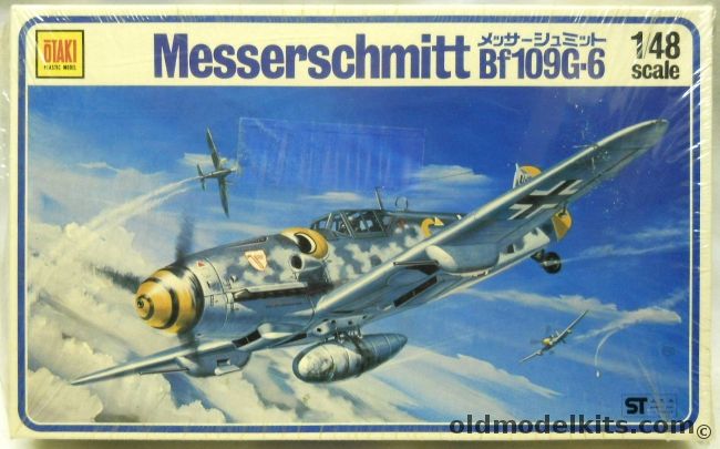 Otaki 1/48 Messerschmitt Bf-109 G-6 - JG3 Germany 1944- Gerhardt Barkhorn's Aircraft JG52 - JG27 1942 Italy - (Bf109G-6), OT2-25-400 plastic model kit