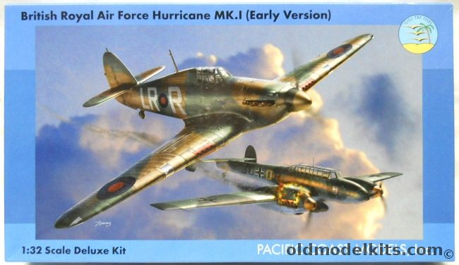 Pacific Coast Models 1/32 Hawker Hurricane Mk.I Early Version - 56th Sq RAF North Weald Mid 1939 / 501 County of Gloucester RAF Tangmere March 1940 / 151 Sq Sealand Mid 39 / Belgian AF 2nd Esc 1 Group Diest 1940 / Finnish Air Force LeLv 32 1941 / Italy Guidonia 1941, PCM32010 plastic model kit