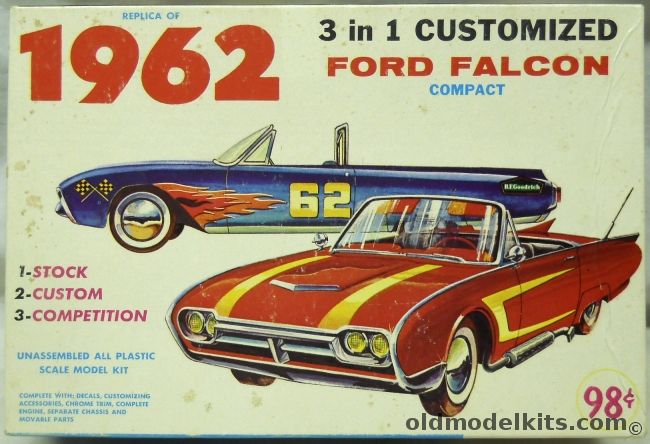 Palmer 1/24 1962 Ford Falcon - Stock / Custom / Competition, 6213 plastic model kit