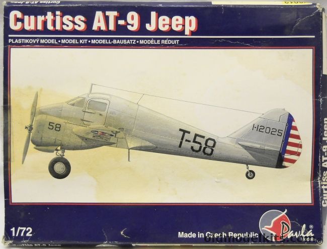 Pavla 1/72 Curtiss AT-9 Jeep, 72013 plastic model kit