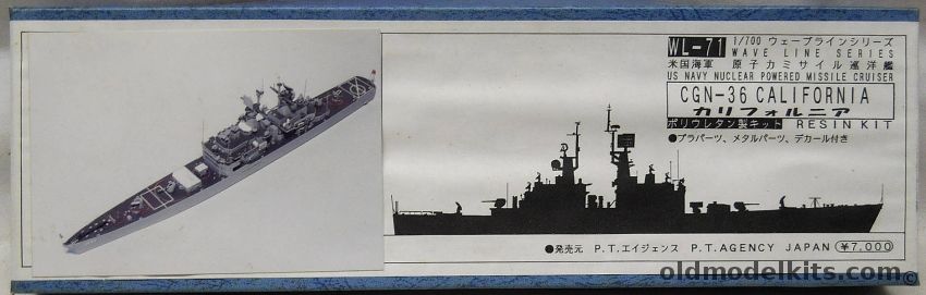 Pit Road 1/700 USS California  CGN-36 - Nuclear Powered Missile Cruiser, WL-71 plastic model kit