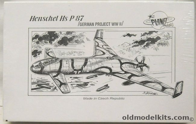 Planet Models 1/72 Henschel Hs P.87 - (P87), 043 plastic model kit