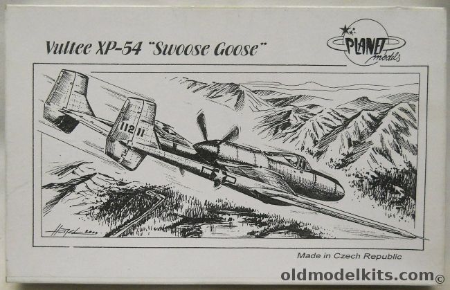Planet Models 1/72 Vultee XP-54 Swoose Goose, 072 plastic model kit