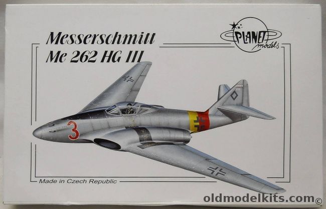 Planet Models 1/72 Messerschmitt Me-262 HG III, 131 plastic model kit