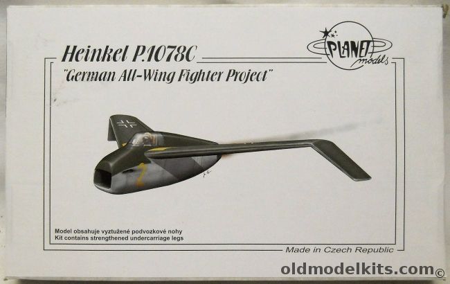 Planet Models 1/72 Heinkel P.1078C - German All Wing Fighter Project - (P1078), 192 plastic model kit