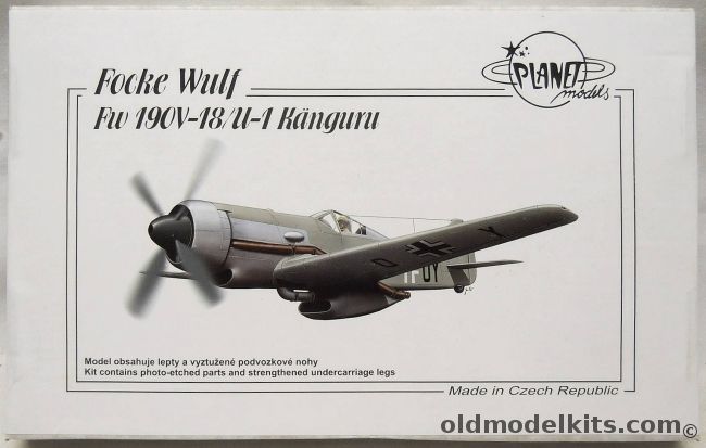 Planet Models 1/72 Focke-Wulf FW-190V-18/U-1 Kanguru - (Fw190 V-18 U-1), 193 plastic model kit