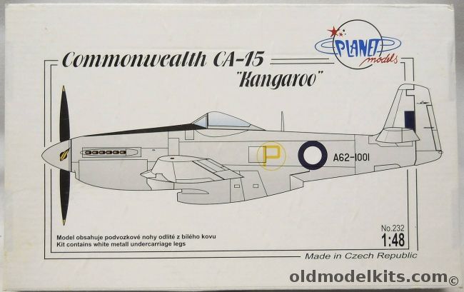 Planet Models 1/48 Commonwealth CA-15 Kangaroo - Royal Australian Air Force RAAF, 232 plastic model kit