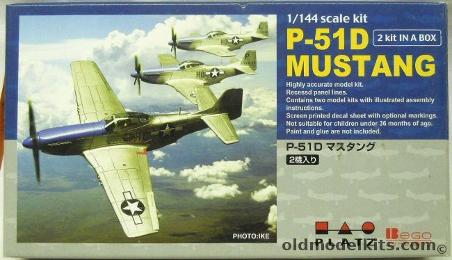 Platz 1/144 FOUR P-51D Mustang - Petie 2nd 1944 / Red Dog XII 4th FS 334 FG / 20th FS 55th FG, PD-1 plastic model kit