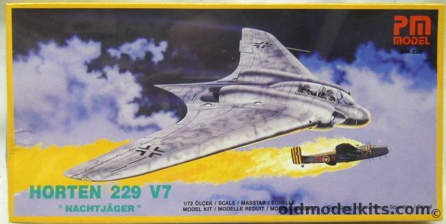 PM Model 1/72 Horten Ho-229 V7 Nachtjager - Two Seat Night Fighter, PM220 plastic model kit