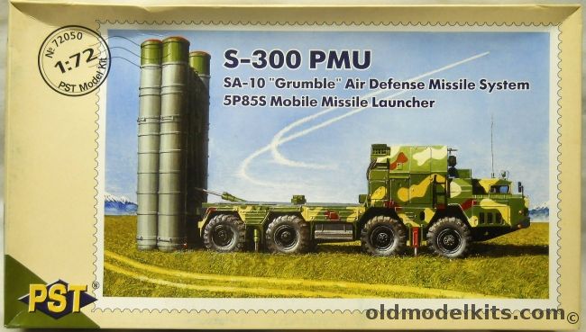 PST 1/72 S-300 PMU SA-10 Grumble Air Defense Missile System And 5P85S Mobile Missile Lancher, 72050 plastic model kit
