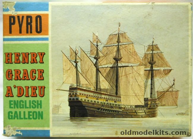 Pyro Henry Grace A'Dieu English Galleon, B260-100 plastic model kit