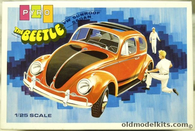 Pyro 1/25 VW Beetle Sunroof Sedan - Upgraded Version, C504-200 plastic model kit