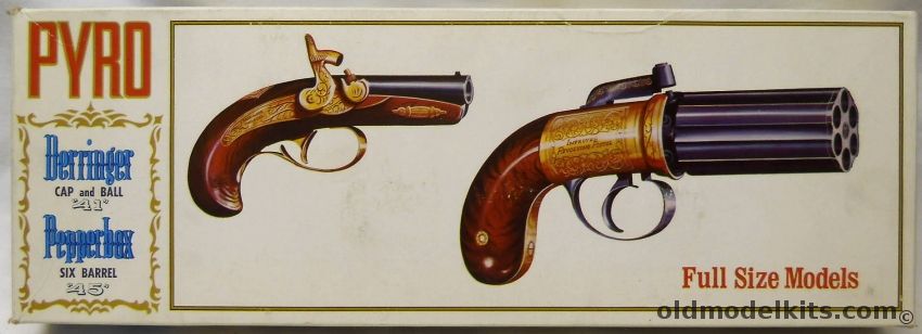 Pyro 1/1 Derringer and Pepperbox Pistols, G224-200 plastic model kit