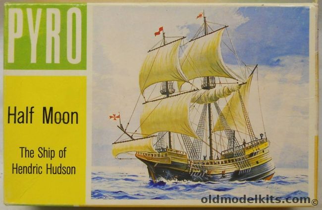 Pyro Half Moon The Ship of Hendric Hudson, B366-75 plastic model kit