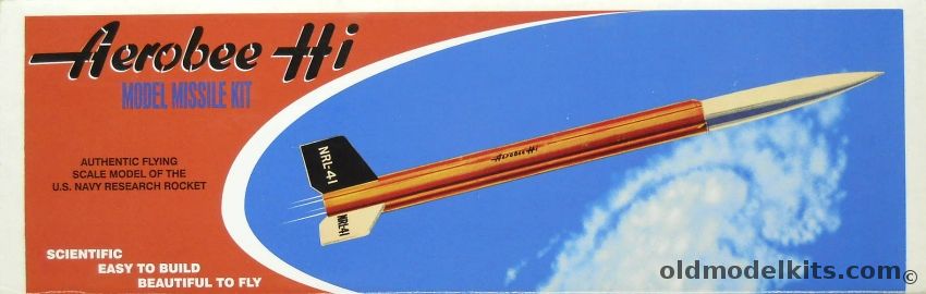 Quest Aerobee Hi Rock-A-Chute - Flying Model Missile - (Model Missiles Inc) plastic model kit