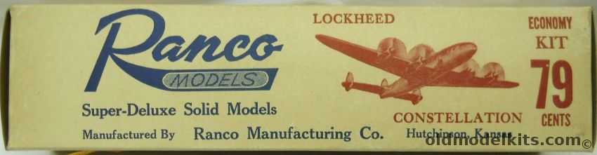 Ranco Models Lockheed Constellation - 15 Inch Wingspam plastic model kit