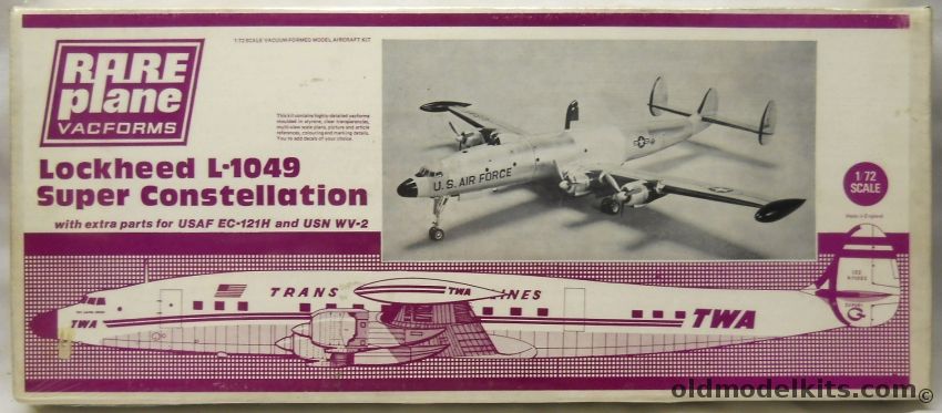 Rareplane 1/72 Lockheed L-1049 / EC121H / WV-2 Super Constellation plastic model kit