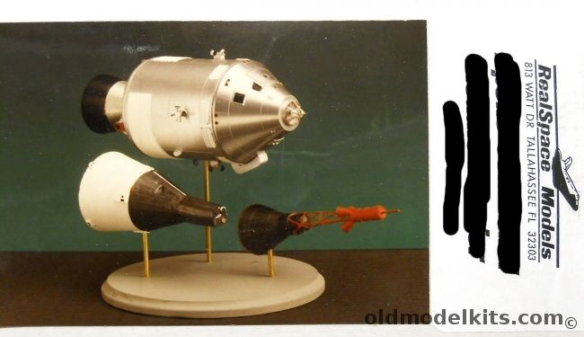 Realspace 1/72 Mercury Gemini Apollo Spacecraft Set - Mercury And Gemini Capsules And Apollo CSM plastic model kit