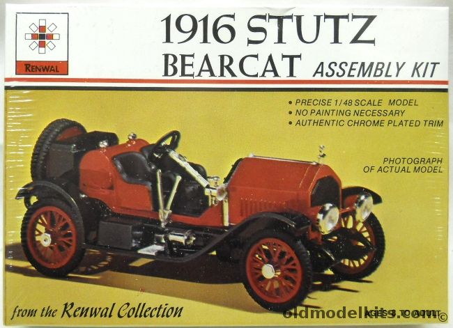 Renwal 1/48 1916 Stutz Bearcat - O Scale, 139 plastic model kit