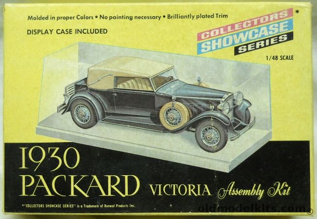 Renwal 1/48 1930 Packard Victoria Convertible - Collectors Showcase Series - O Scale, 152-99 plastic model kit