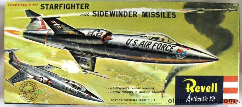 Revell 1/64 F-104 Starfighter with Sidewinders - 'S' Issue, H199-89 plastic model kit