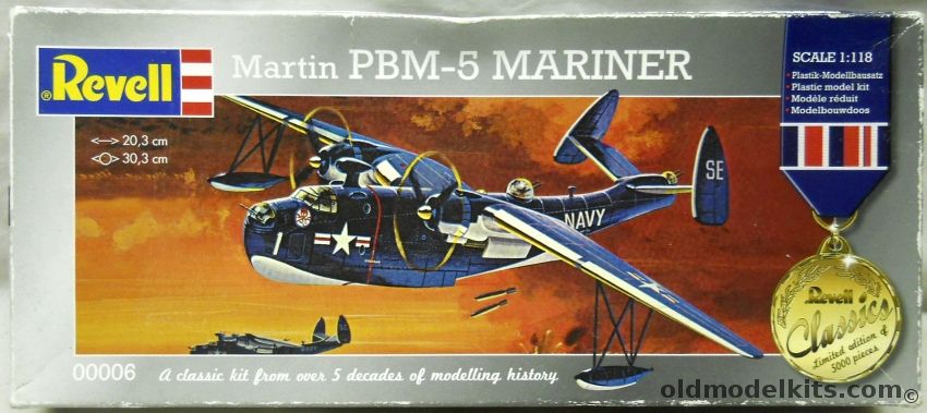 Revell 1/118 Martin Mariner PBM-5 Patrol Bomber, 00006 plastic model kit