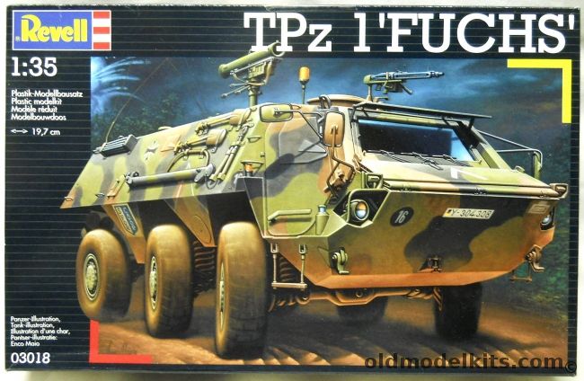 Revell 1/35 Tpz 1 Fuchs - Armored Ambulance / Engineer Corps Transport / Milan Anti-Tank Weapons Carrier, 03018 plastic model kit