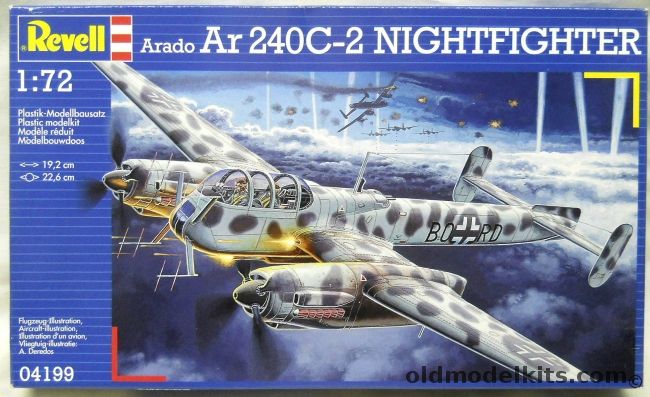 Revell 1/72 Arado Ar-240 C-2 Nightfighter - (Ar240C2), 04199 plastic model kit