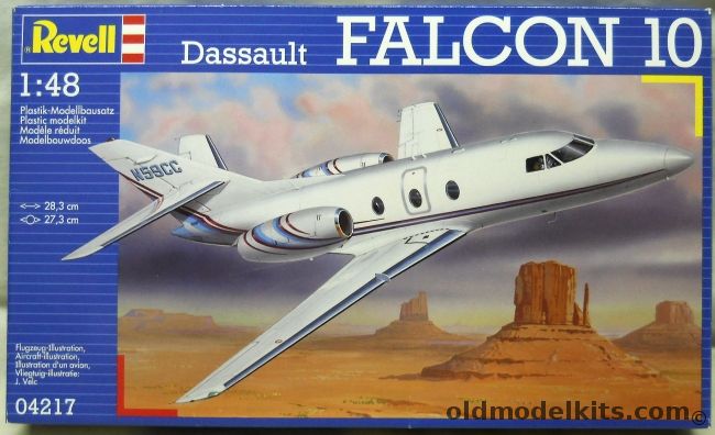 Revell 1/48 Dassault Falcon 10, 04217 plastic model kit