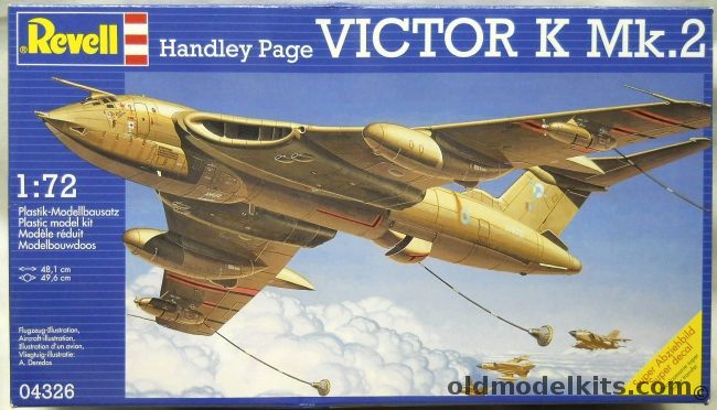 Revell 1/72 Handley Page Victor K Mk.2 - RAF No. 55 From 'Desert Storm' Marham 1991 Or No. 57  Squadron Marham 1983, 04326 plastic model kit