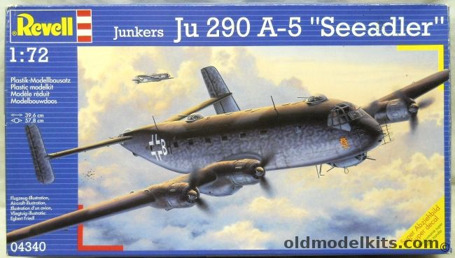 Revell 1/72 Junkers Ju-290 A-5 Seeadler, 04340 plastic model kit