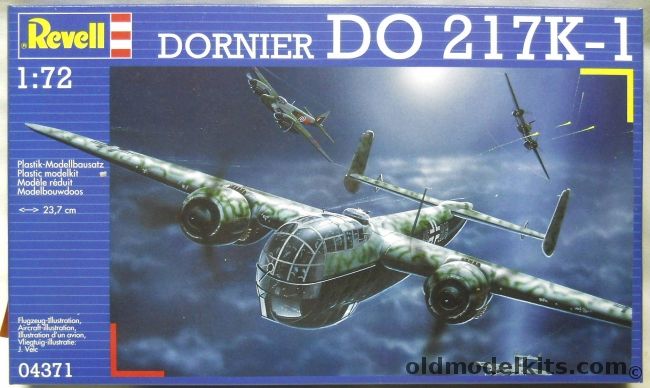 Revell 1/72 TWO Dornier Do-217 K-1 - (Do217K1), 04371 plastic model kit