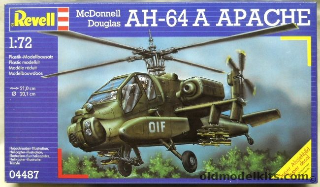 Revell 1/72 AH-64 A Apache, 04487 plastic model kit