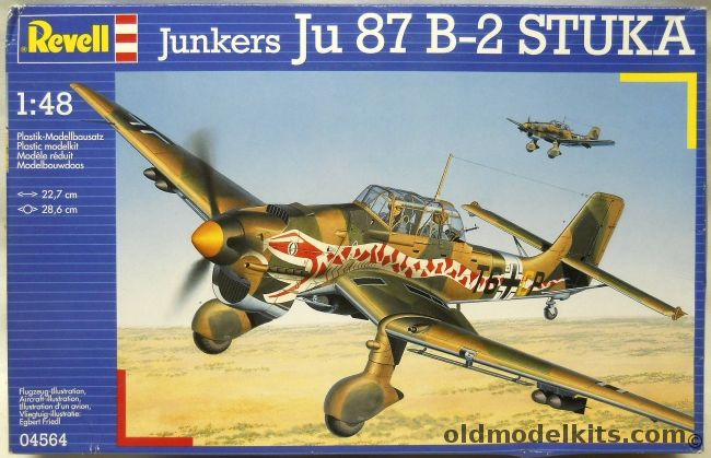 Revell 1/48 Junkers Ju-87 B-2 Stuka  - Luftwaffe, 04564 plastic model kit
