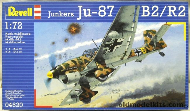 Revell 1/72 TWO Junkers Ju-87 B2/R2 Stuka - R-2 Of 3.StG.1 North Africa 1941 / B-2 Of 2.StG.2, 04620 plastic model kit