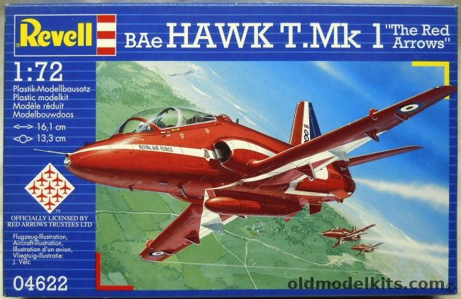Revell 1/72 TWO BAe Hawk T.Mk1 The Red Arrows, 04622 plastic model kit