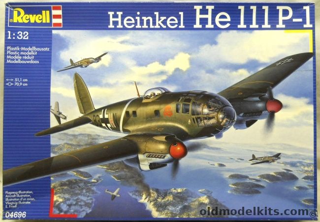 Revell 1/32 Heinkel He-111 P, 04696 plastic model kit