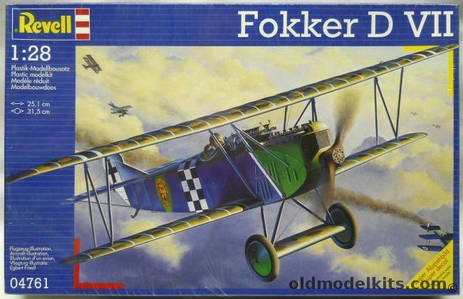 Revell 1/28 Fokker D-VII, 04761 plastic model kit