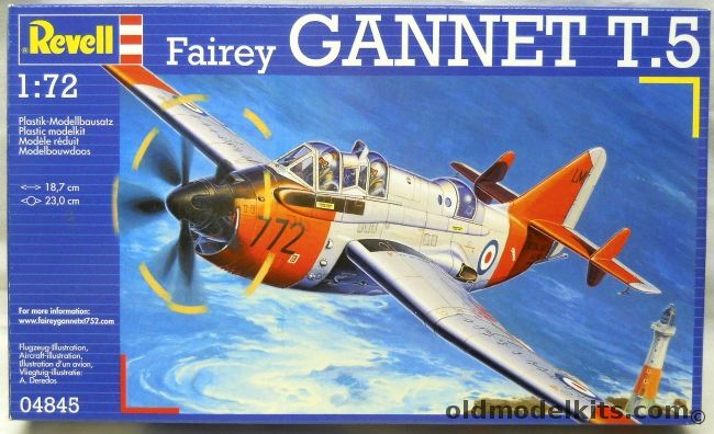 Revell 1/72 Fairey Gannet T.5, 04845 plastic model kit