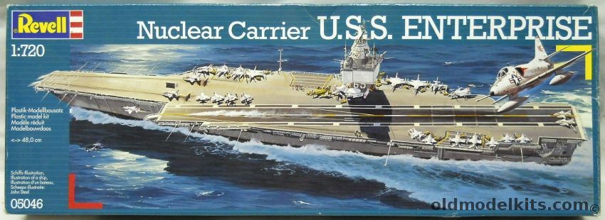 Revell 1/720 USS Enterprise CVN-65 Aircraft Carrier, 05046 plastic model kit