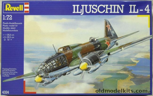 Revell 1/72 Ilyuschin Il-4, 4324 plastic model kit