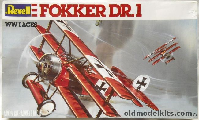 Revell 1/28 Fokker DR-1 Triplane - (DR.1), 4417 plastic model kit