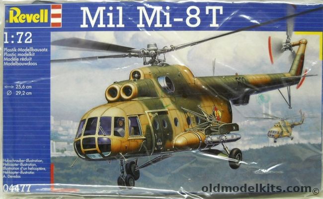 Revell 1/72 Mil Mi-8 Hip - Luftwaffe / East Germany / USSR - BAGGED, 4477 plastic model kit