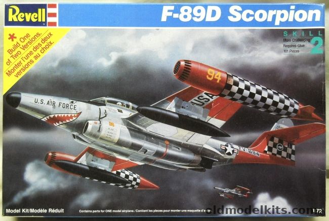 Revell 1/72 Northrop F-89D Scorpion, 4455 plastic model kit