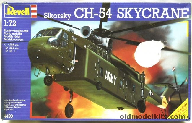 Revell 1/72 Sikorsky CH-54 Skycrane, 4490 plastic model kit